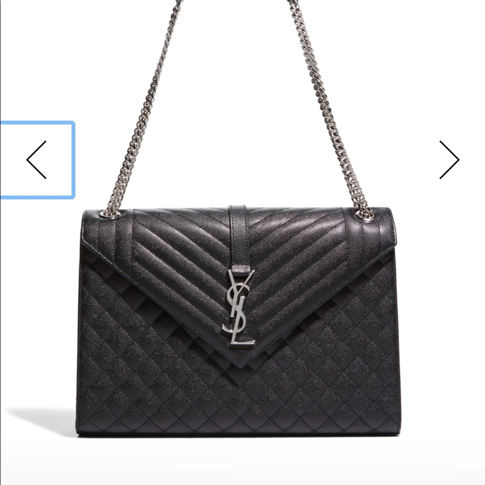 Saint Laurent matelasse grain de poudre envelope bag